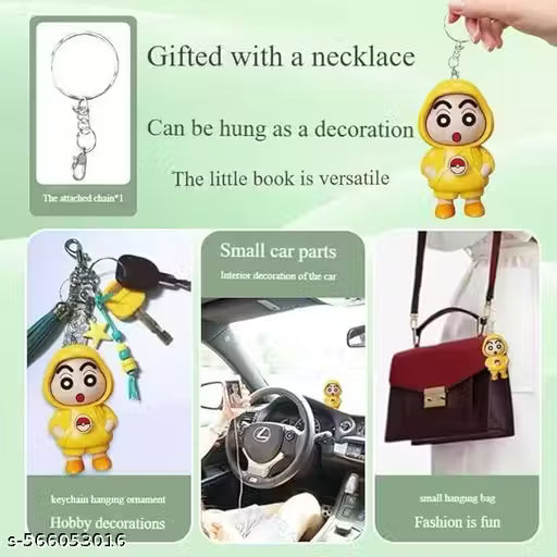 Face Changing Keychain with 3 Expressions 3D Cartoon