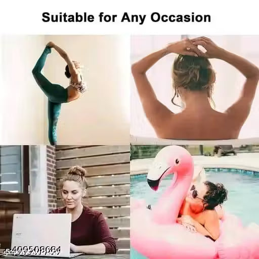 4 Pcs Flat Hair Clips - Stylish Lay Flat Claw Clips for All Hair Types
