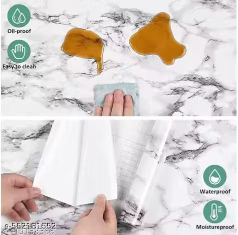 White Self Adhesive Wallpaper (BUY 1 GET 2 FREE)