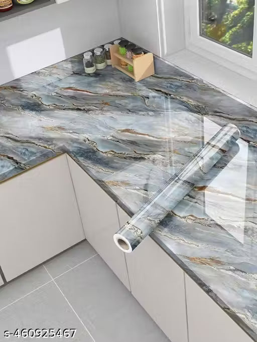 Waterproof New Grey Gold Hightlight Wallpaper