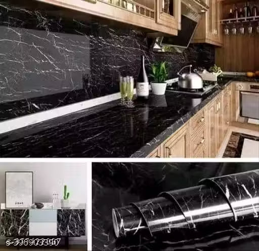 AAROHI Vinyl Marble Wallpaper (Buy 1 get 1 free)