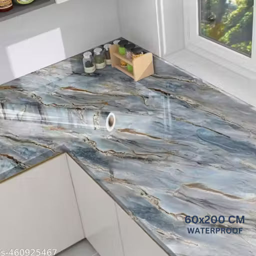Waterproof New Grey Gold Hightlight Wallpaper